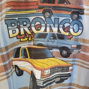 y2k Retro Ford Bronco Women's Flannel Shirt Jacket Shaket XL